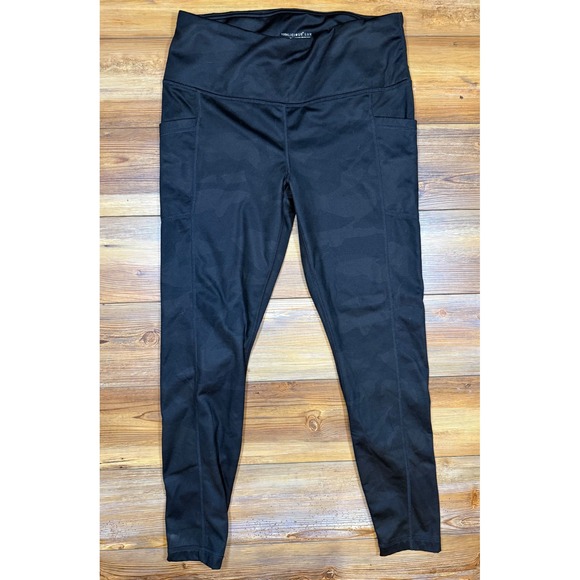 Yogalicious Lux Pants - Yogalicious Lux Womens XL Black Camo High Waist Leggings with Pockets RN 144527